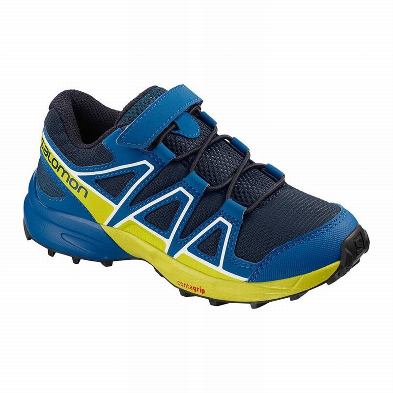 SALOMON SPEEDCROSS Philippines - Kids' Trail Running Shoes - Navy | 201673-UIT